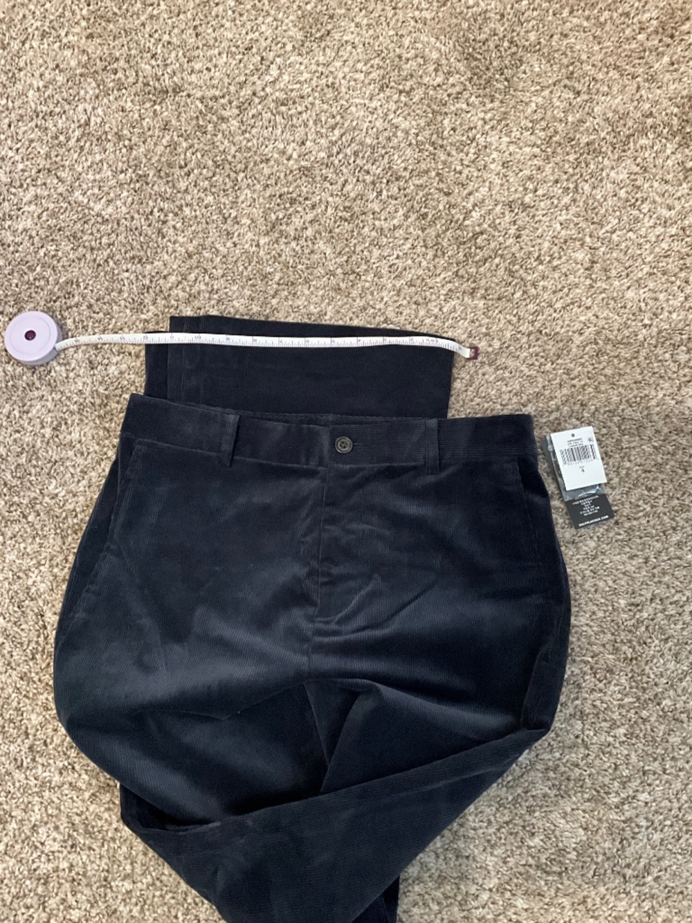 Dark Blue Cord wide leg pants NWT. 4 - Picture 3 of 3